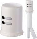 Dishwasher Air Gap Cover, Dishwasher Air Gap Cap for Kitchen Sink, Solid Brass Dishwasher Overflow Vent Cap Replacement Kit, Biscuit White