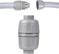 (1Pcs) NPT 3/4 inch Liquid-Tight Connector,PVC Flexible Conduit Double-Ended Connector,Straight 180 Degree,Two-Way Conduit Connector,Electrical Conduit Fittings