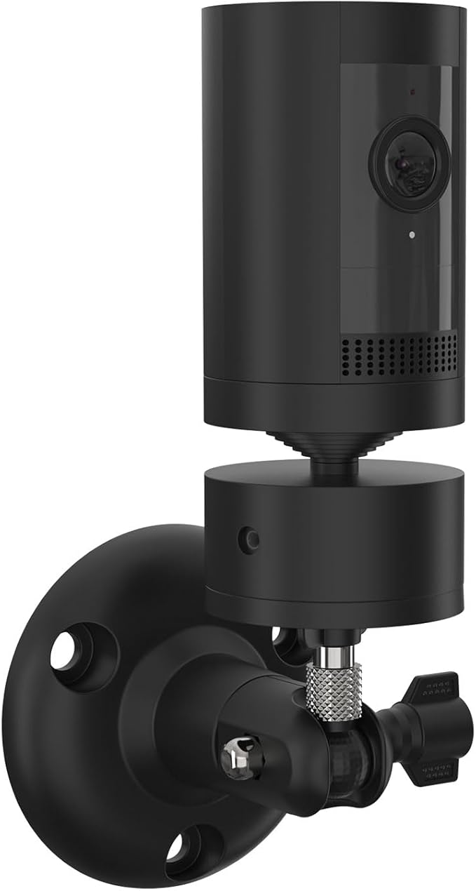Adjustable Wall Mount Compatible with Pan Tilt Camera (1pack，Black)