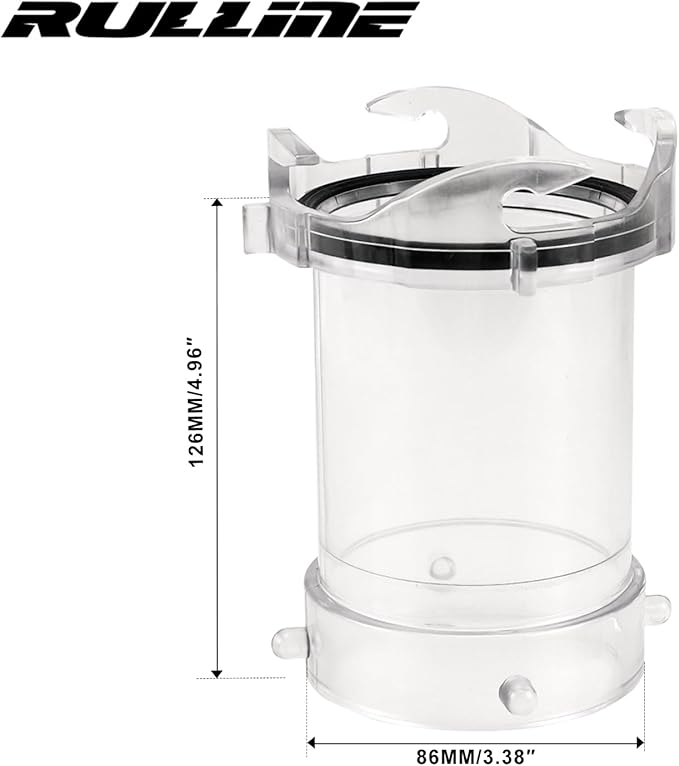 RULLINE 5" RV Clear Sewer Hose Extension Adapter Sewer Hose Connector with Leak-Proof Seal Compatible with Bayonet/Lug Compatible with Easy Hookup for Camper Trailer Motorhome