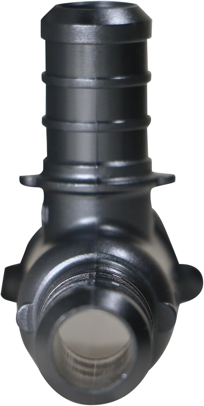 XFITTING Poly Pex B Barb Crimp 3/4 X 1/2 X 1/2 Pex B Tee, Poly Alloy, 5 Pieces