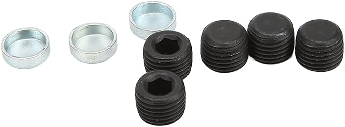 Freeze Plug Kit Brass Freeze Frost Plug Parts MPE-100BR Compatible with Chevy Small Block 283ci 305ci 327ci 350ci 1957-1997