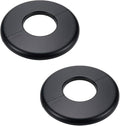 2 Pcs Wall Split Flange, ABS Round Self-Adhesive Escutcheon Plate Buckles Design for 1.73"/44mm Diameter Pipe