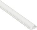 D-Line Half Round Cord Hider, Patented Cable Cover, Hide TV Wall Mount Wires, Raceway for Cords, Decorative Wire Covers, Paintable, Adhesive Cable Concealer, 1x 0.78in W x 0.39in H x 39in L,White