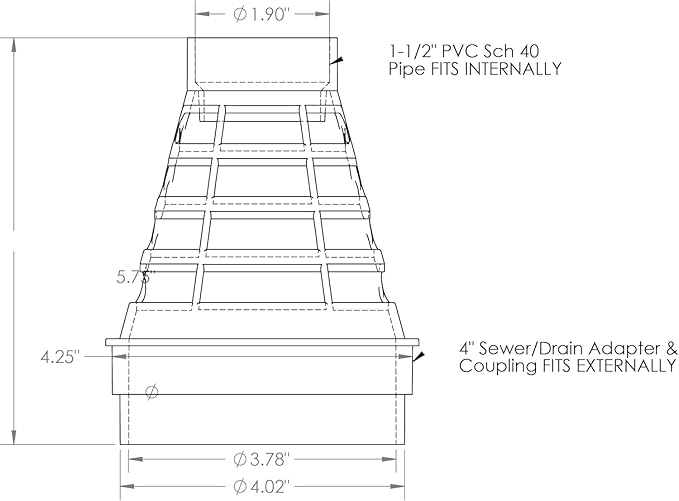 CrawlSpace-DIY - Sump Pump Discharge Freeze Protection, Freeze Guard for Sump Pump and Discharge Line, Tool for Flood-free Basement, Anti-freeze Drainage Utility for Home & Outdoor Sump Pumps