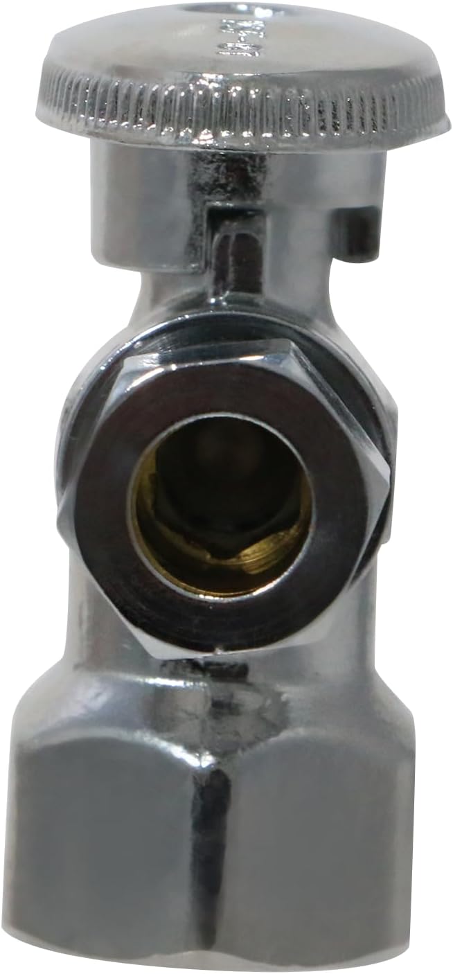 XFITTING 1/2 Inch Female NPT x 3/8 Inch OD Compression Angle Ball Valve, 30-1-5=5XX, 5 Pieces
