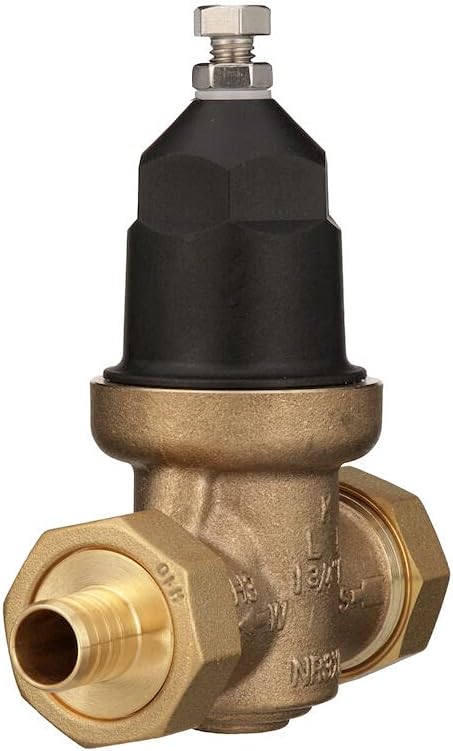 Zurn Wilkins 34-NR3XLDUPEX 3/4" NR3XL Pressure Reducing Valve with Double Union PEX Crimp Tailpiece Connection