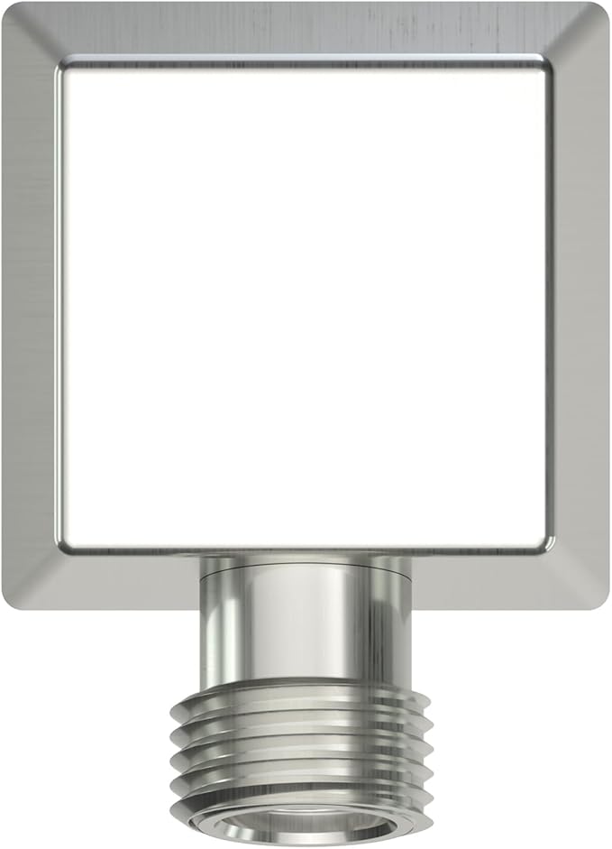 Wall Mounted Supply Elbow, Wall Elbow for Hand Shower, Solid Brass Wall Supply Elbow, Check Valve Included (Brushed Nickel)