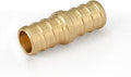 50-Pack HeSun PEX Fittings, 1/2"x1/2" Pex Straight Coupling, Brass Crimp Fitting for Pex Pipes, ASTM F1807(PEX1807002-50)