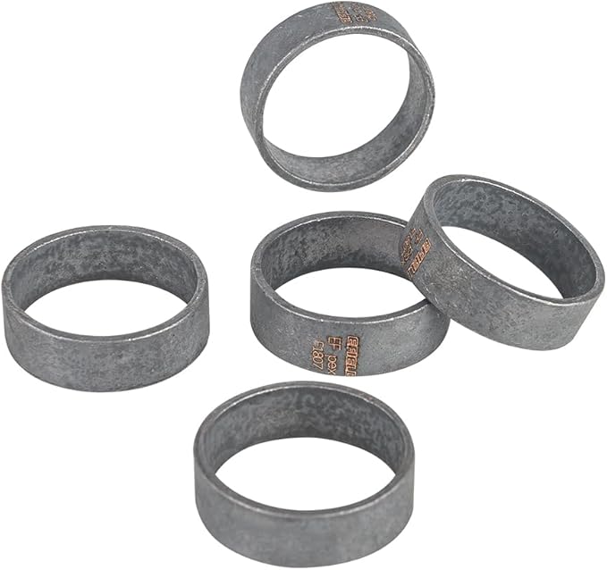 100-Pack in Bottle EFIELD 3/4" Pex Copper Crimp Rings For Pex Pipe Connection,Black-Oxidized Surface Treatment,(CLAMP025)