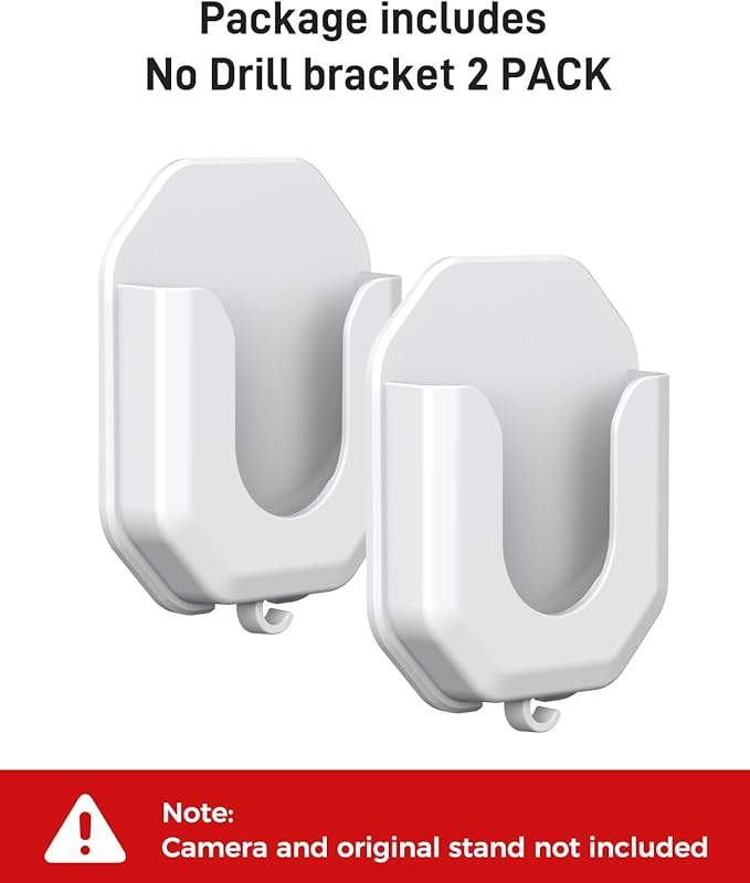 No Drill Ring Indoor Cam Adhesive Wall Mount Bracket, Strong Durable Adhesive Camera Mount Stand for Ring Indoor Cam(1st Gen and 2nd Gen) Blink Camera Mount, 2 Pack Mount Bracket