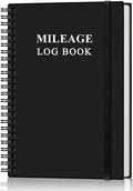 Mileage Log Book - Vehicle Maintenance Log Book, Mileage Log Book for Business, Track Mileage, Expenses, Gas Consumption, Lubrication, Repairs & Accessories, 5.8" x 8.3",Black