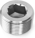 ChillWaves 304 stainless steel Pipe Fitting, Internal Hex Head Socket Pipe Plug Fitting，2" NPT Male，Thread Adapter(1-PACK)