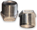 2 Pcs Stainless Steel Bushing 3/4" Male to 1/4" Female, 3/4" to 1/4" NPT Adapter Hex Stainless Steel Reducing Pipe Adapter Fitting Stainless Steel Fitting Pipe Hose Tube Adapter Convert