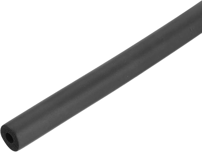 uxcell Foam Tubing for Handle Grip Support, Pipe Insulation Outside Pipe Lagging, 6mm(1/4") ID 14.5mm(9/16") OD 1m Black