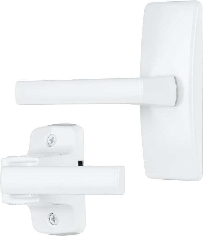 Wright Products Contemporary Lever Latch with No Lock Out Feature, Surface Mount Storm Door Handle for Metal and Wood Doors, Easy Installation, Durable Replacement Latch, White