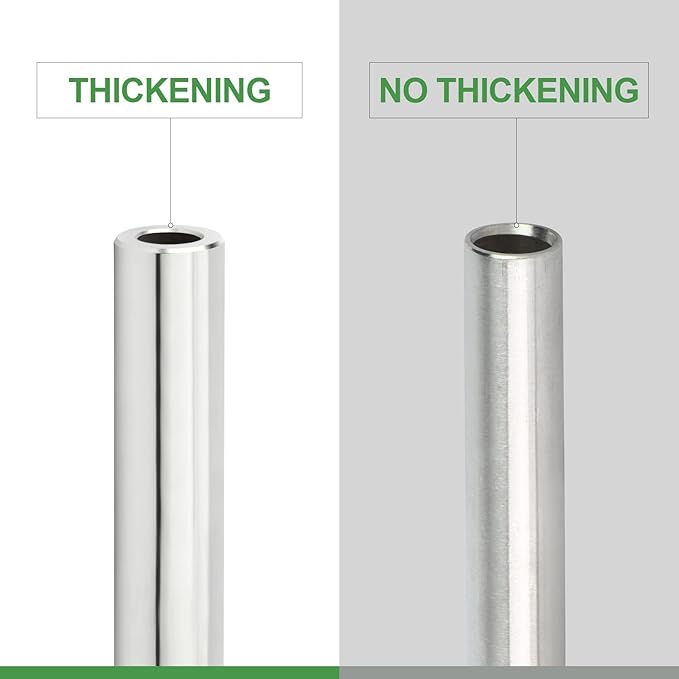 TAISHER 2PCS 304 Stainless Steel Pipe Fittings, 3/8" NPT Male Threaded, 6" Length Weld Nipple Cast Pipe