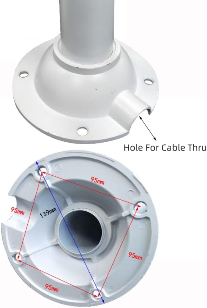 I-Shaped Security Camera Wall Ceiling Mount Bracket, Dome Camera Mount Universal Camera Wall Mounting Bracket for CCTV Security Camera/IP Camera (300-600MM Telescopic Adjustable I-Type)