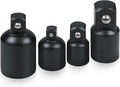 Utoolmart 4 Piece Impact Socket Adapter Set, 1/4" - 3/8" - 1/2" Impact Driver Conversions Conversion Kit & Socket Reducer, Locking Socket Adapter Set, Cr-Mo