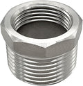 Beduan Stainless Steel Reducer Hex Bushing, 1" Male NPT to 3/4" Female NPT, Reducing Cast Pipe Adapter Fitting