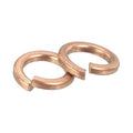 uxcell 80 Pcs Spring Lock Washer, M4 Split Lock Washer Assortment Copper Lock Washers for Screws Bolts Nuts