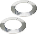 Wall Split Flange, Stainless Steel Round Escutcheon Plate for 3.58"/91mm Diameter Pipe, Pack of 2