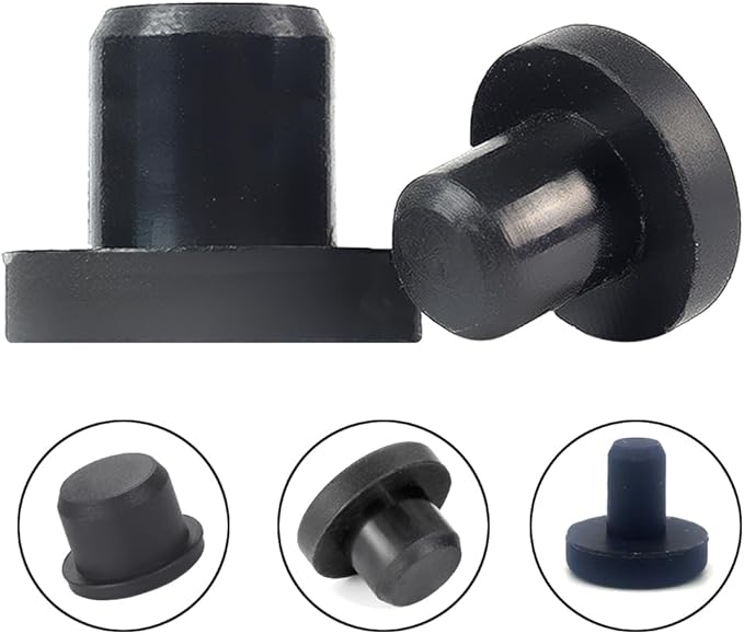 80 PCS Silicone Plugs Rubber Hole Plugs 0.15“ 0.21” 0.23“ 0.25” 0.29“ 0.31” 0.33“ 0.37” Rubber Stopper for Round Holes Waterproof Hole End Covers Soft Flexible Stopper Sealing Plugs Pipe Holes