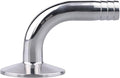 DERNORD Sanitary Hose Barb Pipe Fitting 1.5" Tri Clamp (50.5MM Ferrule) 90 Degree Elbow (Tube OD: 5/8"/15.9MM (1.5 Tri-clamp))