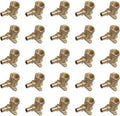 SharkBite 3/4 Inch Crimp x 3/4 Inch FNPT Crimp 90 Degree Drop Ear Elbow, Pack of 25, Brass Plumbing Fitting, PEX Pipe, PE-RT, UC340LF