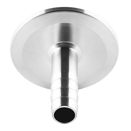 1.5" Tri Clamp to 1/2" Barb Fitting Stainless Sanitary Home Brew Adapter (Ferrule OD 50.5mm)