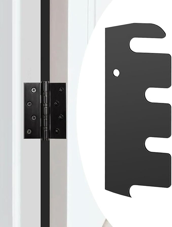 10Pcs Stainless Steel Door Hinge Spacer Plates Replacement Door Hardware Reinforcement Shims Easy to Installation Nonslip Metal Hinge Spacer