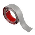 8Ft Floor Transition Strip, 2in Wide Self Adhesive Vinyl Threshold Strip for Joining Floor Gaps Wood Grain Design Tap (Gray)