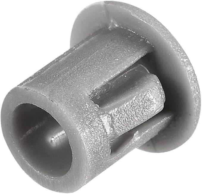 uxcell 7/32" Plastic Hole Plugs, 110Pcs Flush Type Panel Round Snap in Fastener Knockout Locking Plugs for Furniture Insert End Caps Panels, Gray