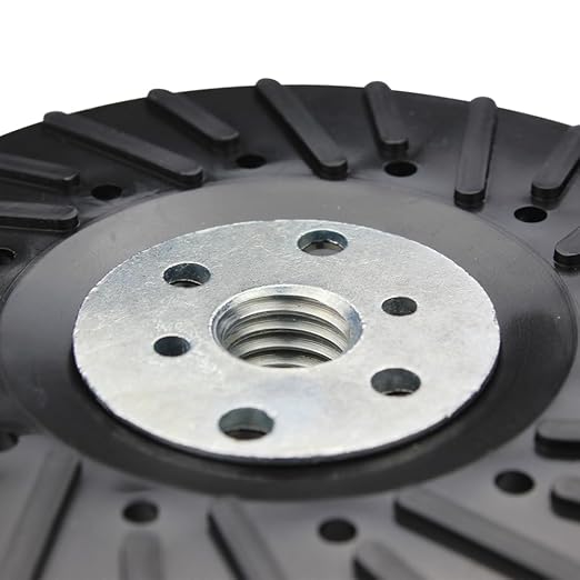 BHA Angle Grinder Ribbed Backing Pad for Resin Fiber Disc, 4.5" x 5/8"-11