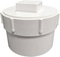 3" PVC Sewer Cleanout Adapter with Plug Pipe Fitting DWV Flush Sewer Cleanout Cap for Drainage Piping System