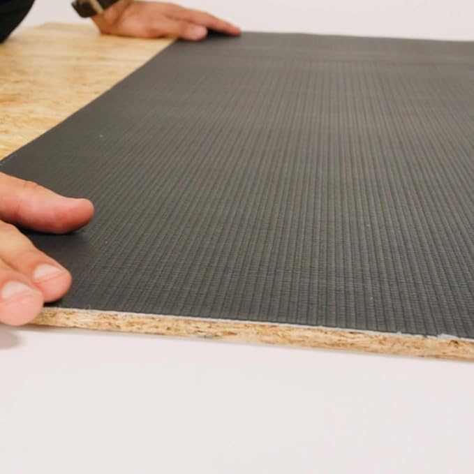 HSS EPDM Waterproofing Membrane EasyStick - Reinforced - Waterproof - self-Adhesive - Longlasting flatroof Sheet - Black - 39 inch x 16 feet