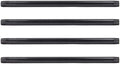 PIPE DECOR 1" x 30" Black Steel Plumbing Pipe, 4-Pack, Pre Cut Connector, Industrial Steel Grey Fits Standard One Inch Threaded Black Malleable Iron Fittings, Build Vintage DIY Furniture