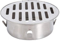 Floor Drain Cover, Stainless Steel Round Anti Blocking Round Grate Cover, Balcony Snap-in Drain Drain Strainers for Bathroom, Kitchen, Washroom, Patios(110 Flat Mouth)