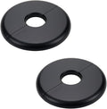 2 Pcs Wall Split Flange, ABS Round Self-Adhesive Escutcheon Plate Buckles Design for 0.86"/22mm Diameter Pipe