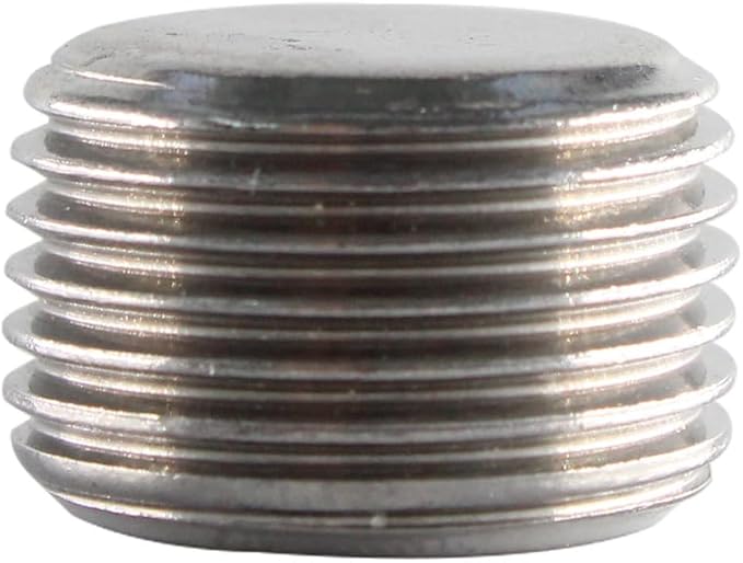Stainless Steel Pipe Fitting 3/8" NPT Hexagonal Countersunk Male Thread Pipe Plug, 3PCS