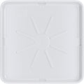 Washing Machine Drain Pan, Features a Heavy Durable Plastic Construction,Protects Floors from Leaksf,Size 30X32 Including 1" Drain Fittings(White)