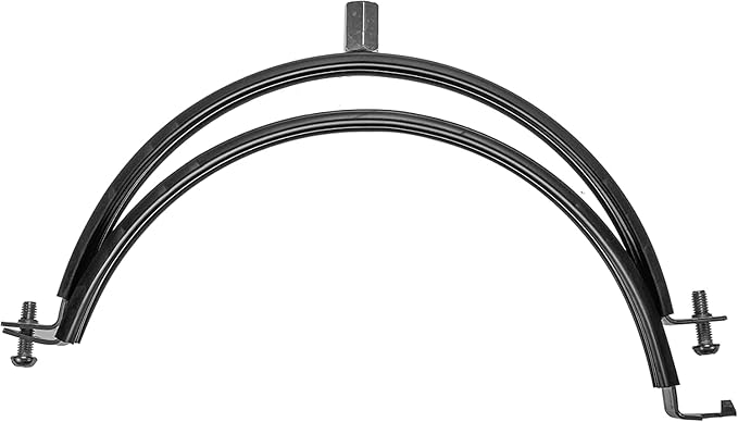 12" Inch Galvanized Pipe Hanger with Rubber - Conduit Mounting Clamp - PVC Tube Brackets - Metal Pipe Clamps - Tube Wall Mounting Bracket Clamp - Rigid Conduit Holder - 12in Pipe Clamp
