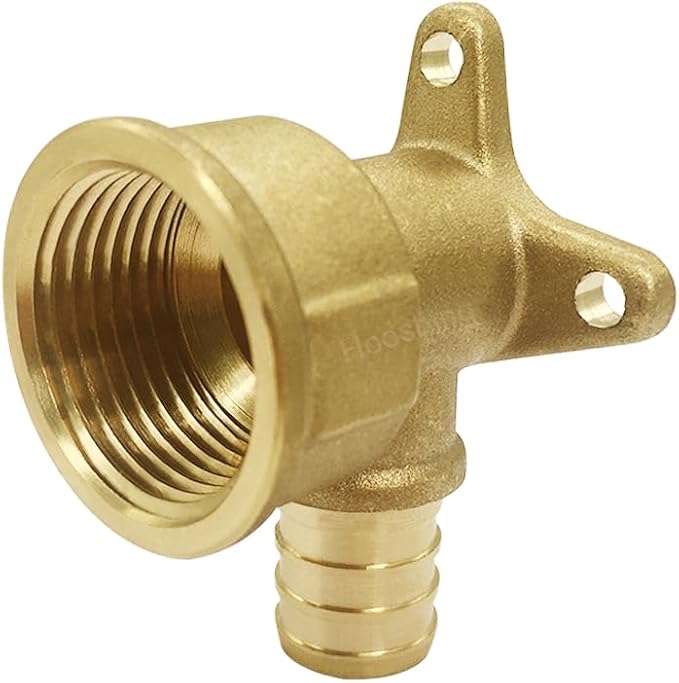 Hooshing 2PCS Drop Ear Elbow Pex Fittings 5/8" Pex x 3/4" NPT Female Adapter Brass Crimp Fittings for Pex Pipes Plumbing Jobs