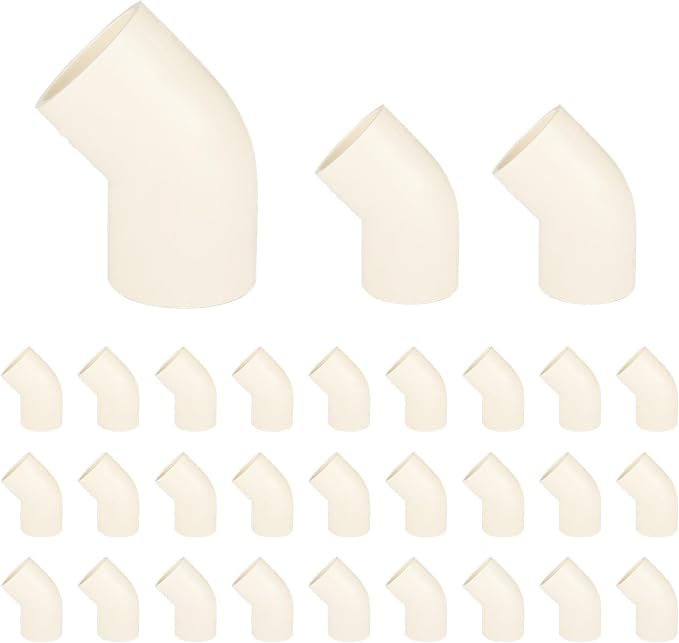 30-PACK EFIELD CPVC Elbow,1" Slip x Slip 45-Degree Elbow Fitting,(CPVC009-10-30PCS)