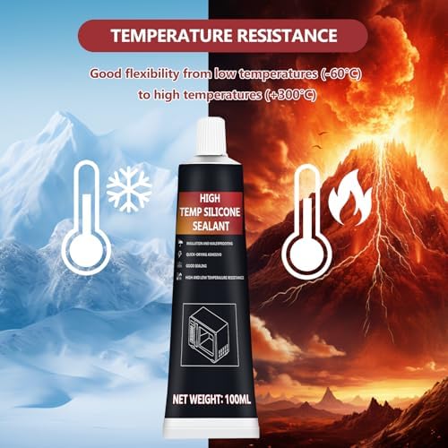 100ml Clear Oven Heat Resistant Glue, 570°F Heat Resistant ﻿