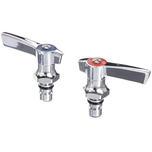 Component Hardware Top-Line KL13-0010 Old Style Low Lead KL13 Series Repair Kit for Compression Valve Includes: Hot and Cold Valve and Handles Repair Kit