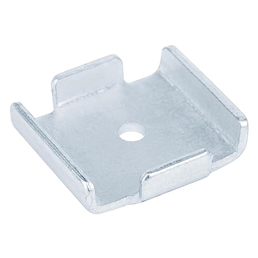 20 Pcs Square Washers Accept 1/4" Bolt, Saddle Washer Plate for 1-5/8" Strut Channel