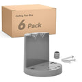 Ceiling Fan Box, PVC, 12 Cubic Inch, UL Listed, 6 Pack