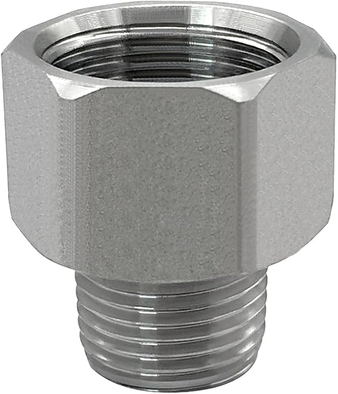 Stainless Steel Reducer Adapter 3/4" NPT Female x 1/2" NPT Male (Pack of 2)