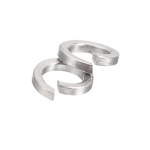 uxcell 300 Pcs Spring Lock Washer, M3 Split Lock Washer Assortment 316 Stainless Steel Lock Washers for Screws Bolts Nuts, Silver